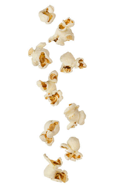 istock Falling popcorn are isolated on a white background with clipping path as package design element and advertising 1270420766
