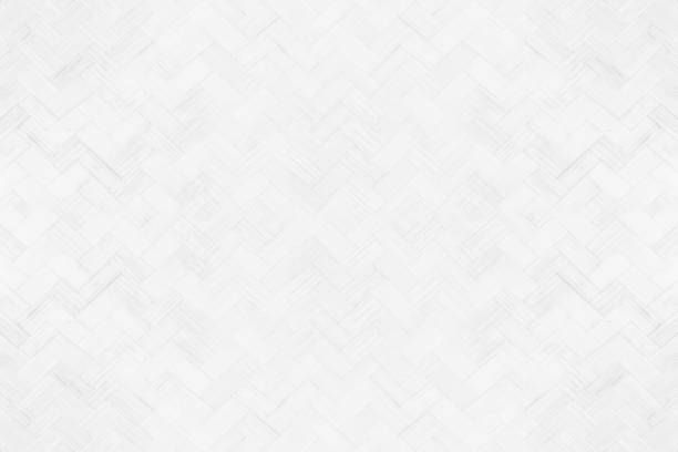 White texture of bamboo wall background.