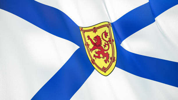 istock The flag ofNova Scotia3D illustration. 1270425198