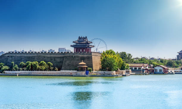 istock Liaocheng ancient city on the river 1270427617