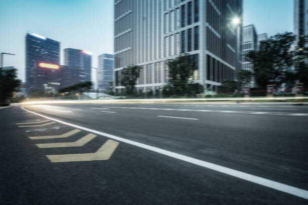 istock Urban roads and tall buildings 1270428074