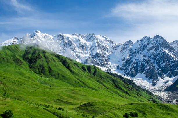 istock Mountain landscape with emerald slopes and steep face 1270430698