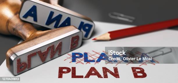 Adapting Strategy Having A Plan B In Case Of Emergency Stock Photo - Download Image Now
