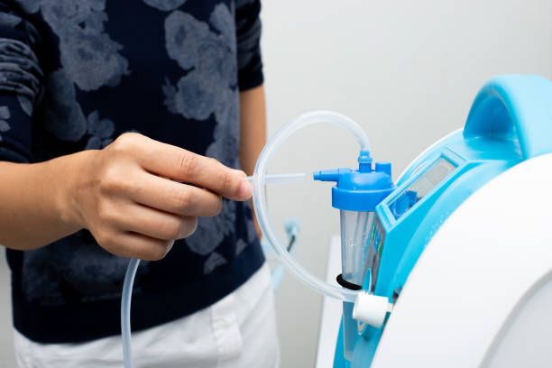 istock Oxygen concentrator bar gauge measurement liter 1270432286
