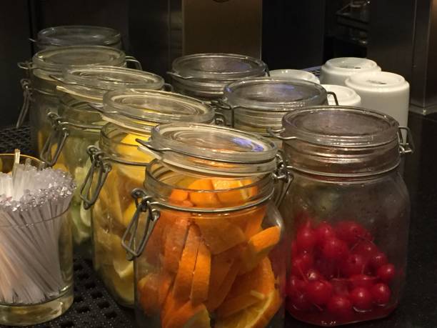 istock Bar Tender Station Drink Garnishes 1270436055