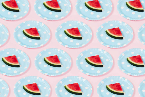 istock Slice of Watermelon Background 1270445190