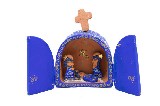 istock painted clay nativity scene decoration 1270450898