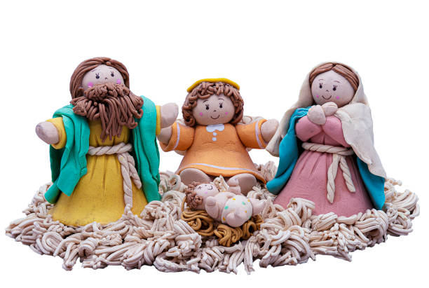 handcrafted nativity scene decoration for christmas