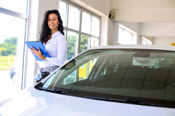 istock Smiling saleswoman 1270453483