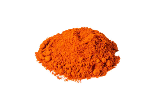 istock Smoked paprika isolated on a white background. Front views, close-up 1270462463