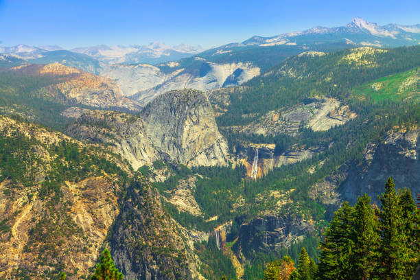 istock Yosemite waterfalls from Glacier Point lookout 1270463224