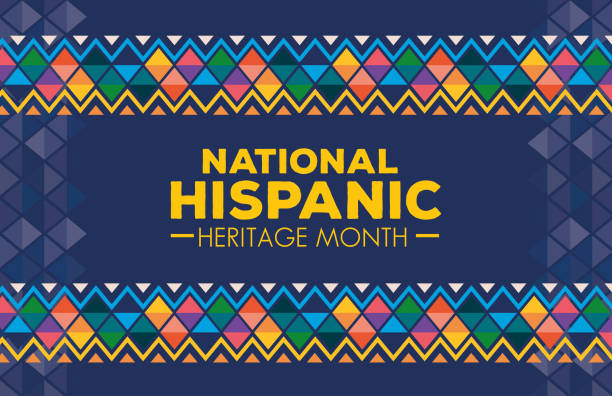 西班牙和拉丁裔美國人文化, 全國西班牙遺產月在 9 月和 10 月, 背景或橫幅。 - hispanic heritage month 幅插畫檔、美工圖案、卡通及圖標