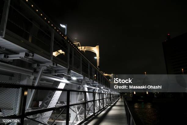 Railway Bridge Over The Sumida River Taitoku Tokyo Japan Stock Photo - Download Image Now