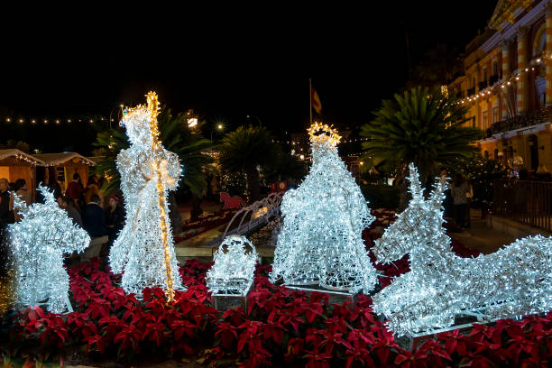 istock Nativity scene set in a park 1270473535