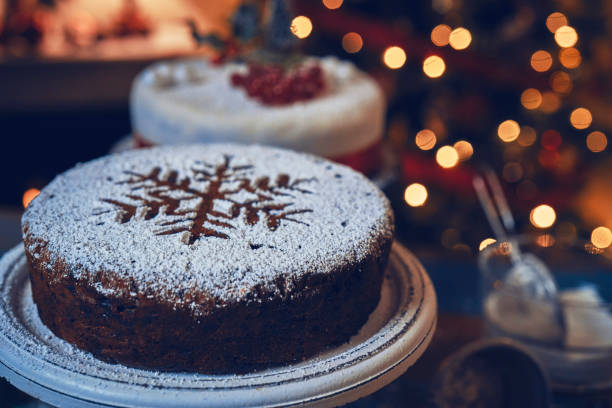 istock Christmas Cake with Dried Fruits and Nuts 1270475015