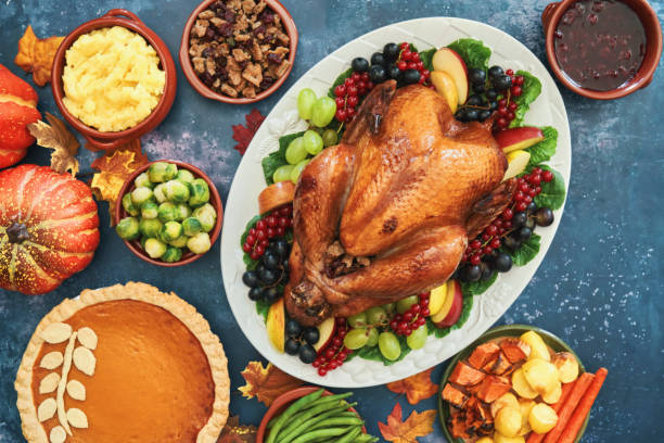istock Stuffed Turkey for Thanksgiving Holidays 1270475081