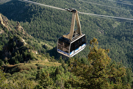 The Breathtaking View From The Sandia Peak Tramway In The Sandia Mountains Of New Mexico, Near The Beautiful Cities Of Bernalillio And Albuquerque