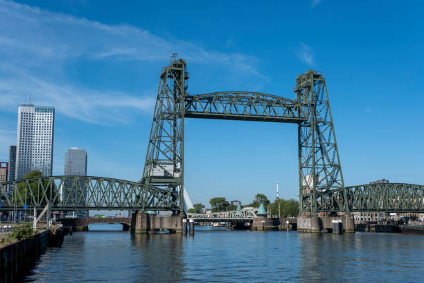 istock Monumental Koningshaven Railway Bridge (de Hef) in Rotterdam 1270481878
