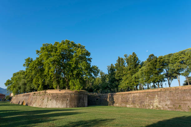 istock Grass in front of the fortress wall in Lucca. 1270481995
