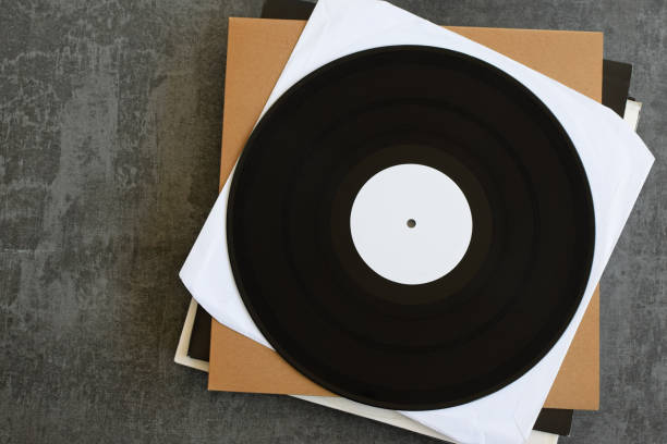 istock generic white label promo vinyl records 1270485081