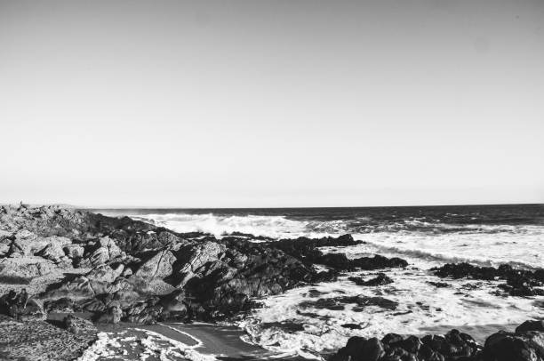 istock Stony beach on a sunny day with clouds 1270485986