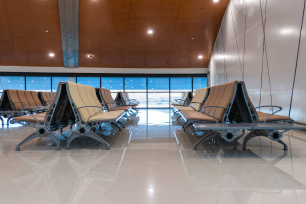 istock Rows of seat in airport lounge 1270493447