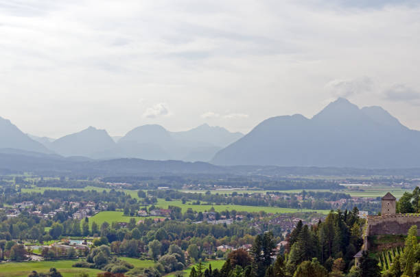 istock Houses in Alps landscape 1270494346
