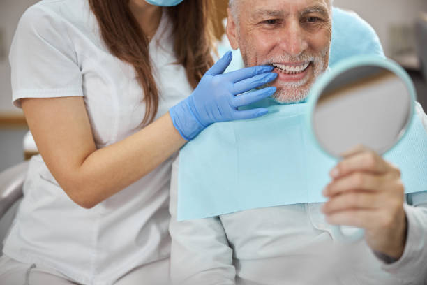 istock Senor citizen sitting in a dental chair 1270497162