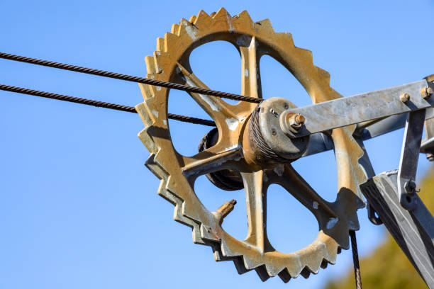 Cogwheel in Japanese Train Station