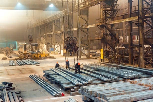 istock Warehouse metal blank. Electroplating plant for the metal. 1270502421