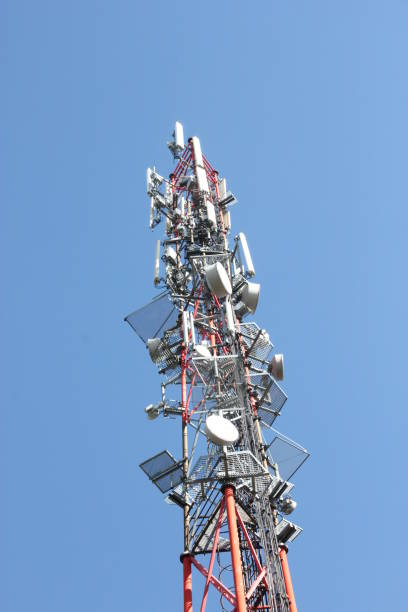 istock 5G Sunset Cell Tower: Cellular communications tower for mobile phone and video data transmission 1270506377