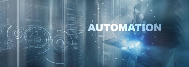 istock Business Process Automation. Gears on server background. Technology concept 2021. 1270508715