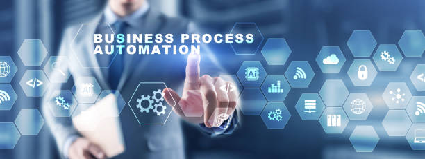 istock Business process automation BPA. Mexed Media Background. 1270508717