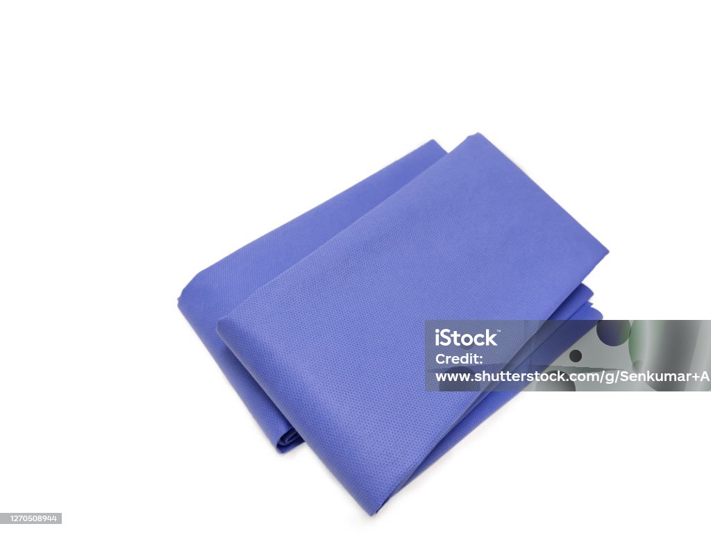 Steam Rising Draping Blue Blue Drape Sheet Using For Steam Sterilization And Medical Purpose ...