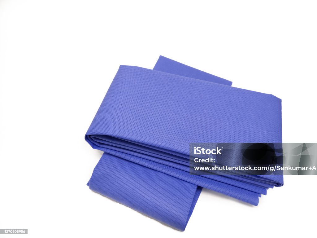 Steam Rising Draping Blue Blue Drape Sheet Using For Steam Sterilization And Medical Purpose ...