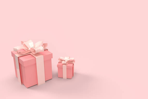 istock 3D rendering of birthday celebration background on pink tone 1270514656