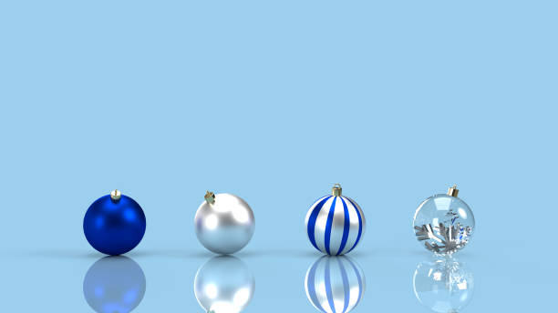 istock 3D rendering Christmas background with balls and snowflakes 1270514680