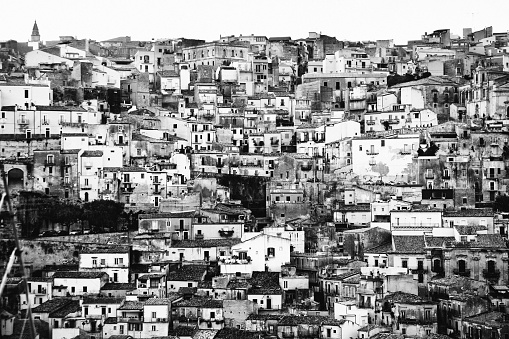 Sicilian town, Ragusa. Italy