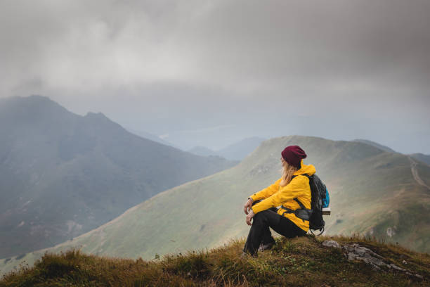 istock Relaxation at mountain peak know as Velky Krivan 1270519104
