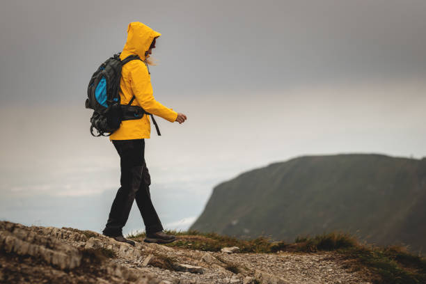 istock Woman hiking in mountain 1270519184