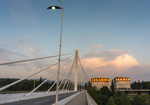 istock View along Millennium bridge after sunset,Podgorica,Montenegro. 1270524837