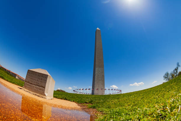 istock Jefferson Pier Marker over Washington Monument 1270527094