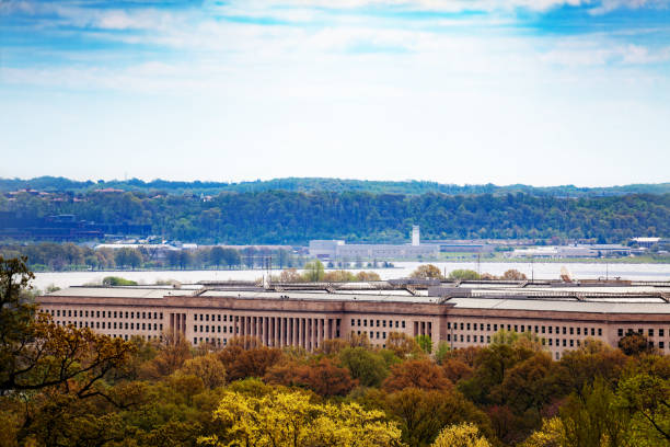 istock US Pentagon and Potomac river in Arlington, VA 1270527142