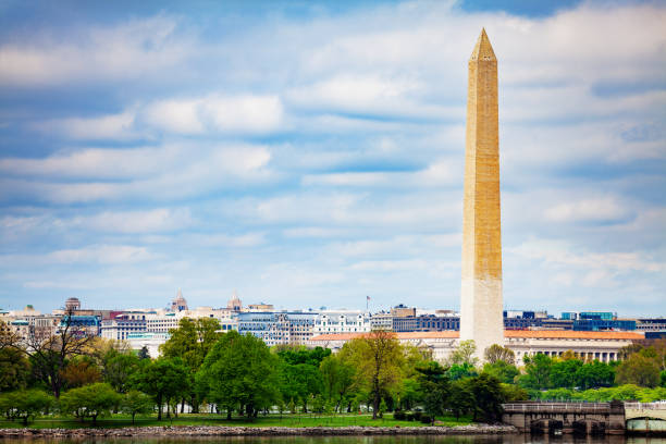 istock Potomac River and Washington Monument obelisk 1270527148