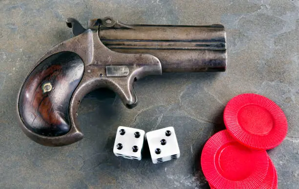 Photo of Antique Gamblers Pistol.