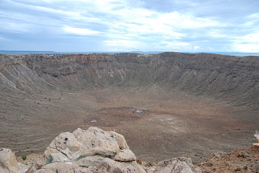Meteor Crater in Coconino, Arizona, USA. August 6, 2007.