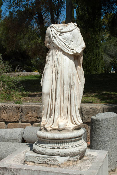 istock Statue displayed outdoors in the novel ruins at Byrsa 1270548187