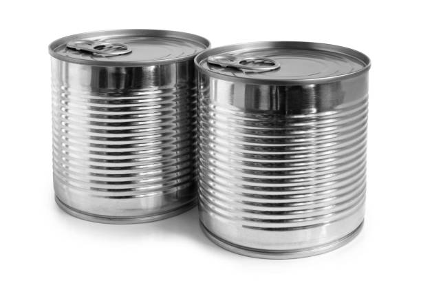 istock Closed food tin cans 1270549170