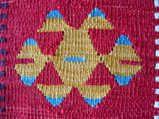istock The texture and pattern of hand-woven carpets 1270561546