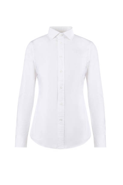 istock White classic and business shirt with button 1270564214